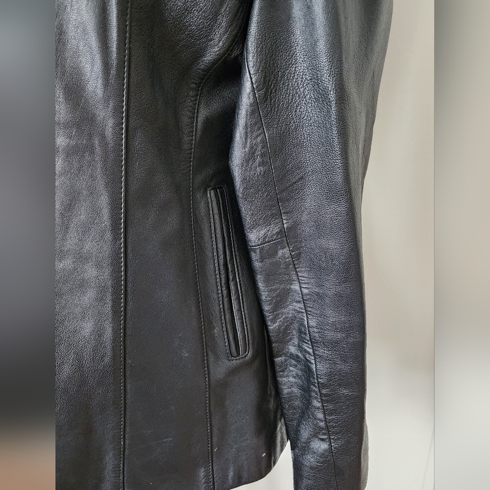 *SOLD* PELLE STUDIO Wilsons Black Leather Jacket Womens Size S - Picture 10 of 16